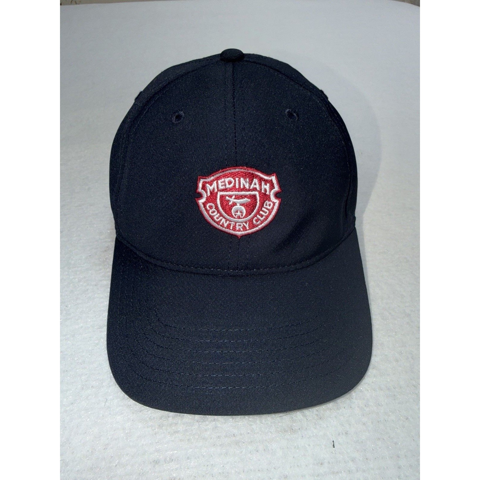 Medinah Country Club Golf Hat Ahead Performance Navy Strapback